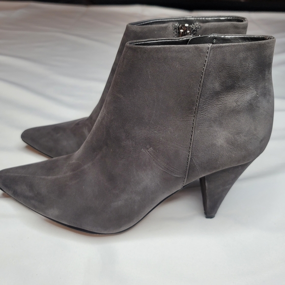 Vince Camuto Gray Adriela Suede Booties 